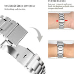 Cinturino per orologio in metallo a sgancio rapido xDfind con tre perline, 12mm
