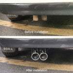 Tubo di scarico in acciaio inossidabile modificato per auto, gola posteriore, For Bora 2002-2008