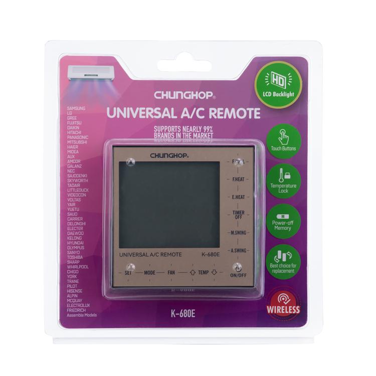 Telecomando universale condizionatore CHUNGHOP K-680E