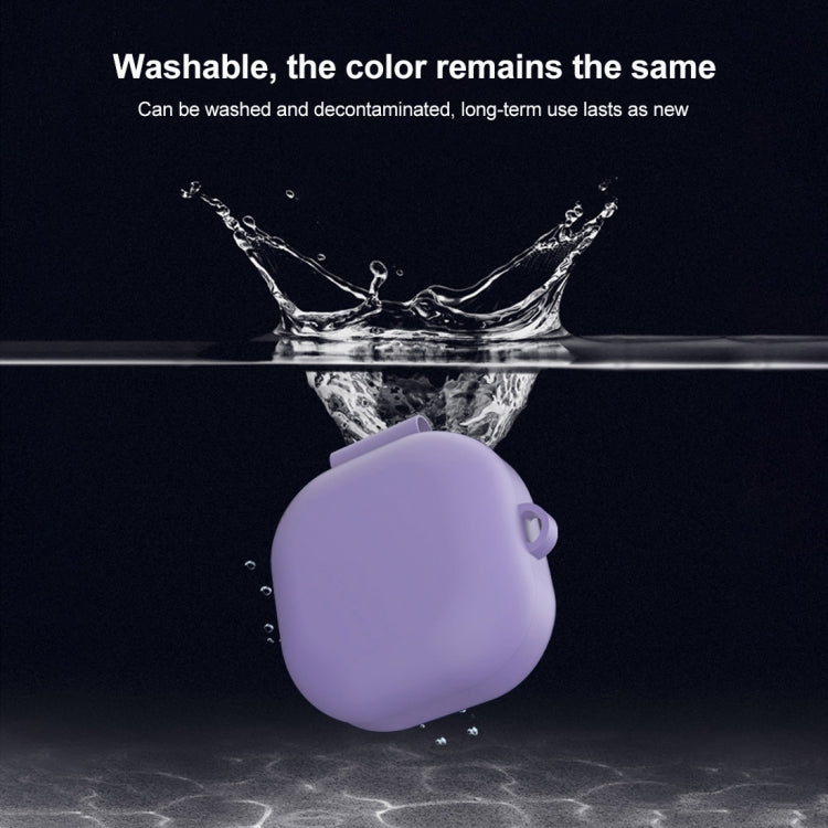 Custodia protettiva per auricolari in silicone anticaduta per Samsung Galaxy Buds Live con gancio