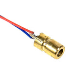 10 pezzi/confezione Testina laser a diodo regolabile Modulo laser a punto rosso, 5V, 3V