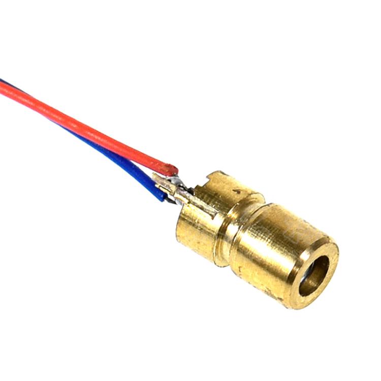 10 pezzi/confezione Testina laser a diodo regolabile Modulo laser a punto rosso, 5V, 3V