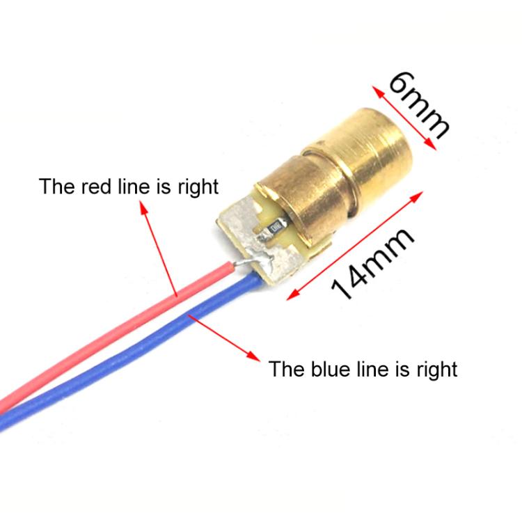 10 pezzi/confezione Testina laser a diodo regolabile Modulo laser a punto rosso, 5V, 3V