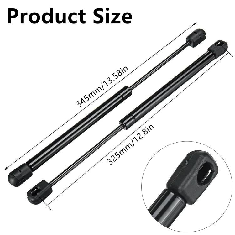 Confezione da 2 pezzi, 325 mm, ARB Tettuccio di supporto per lunotto posteriore, ammortizzatori in vetro 1921VR, For Toyota Hilux Iii Vii