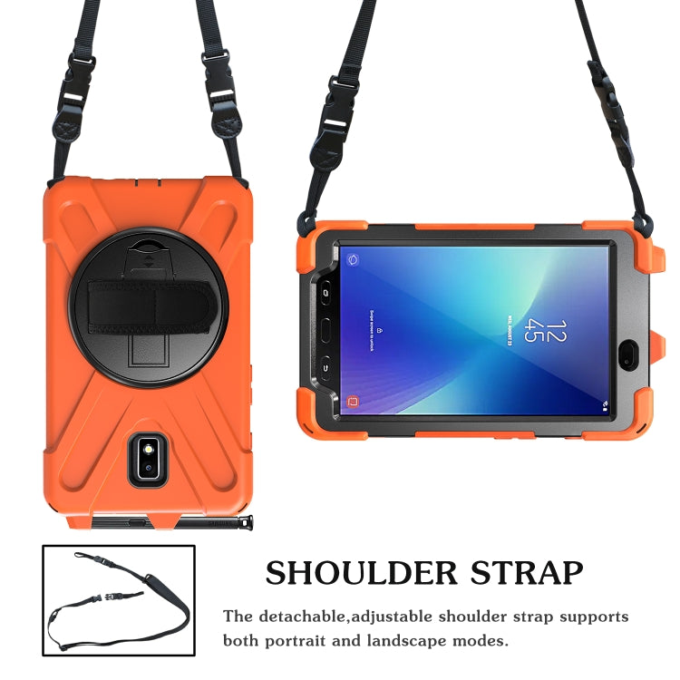 Custodia silicone con cinturino per Galaxy Tab Active 2 8.0