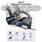 Cavo di ricarica USB4 Type-C / USB-C portatile da 80 Gbps e 240 W con portachiavi.