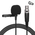 Microfono lavalier metallo con cavo 1,5 m e connettori XLR