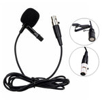 Microfono lavalier metallo con cavo 1,5 m e connettori XLR