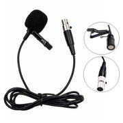 Microfono lavalier in metallo con cavo 1,5 m e connettori XLR