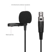Microfono lavalier in metallo con cavo 1,5 m e connettori XLR