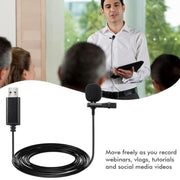 Microfono Lavalier USB per Laptop e Conferenze