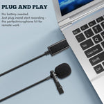 Microfono Lavalier USB per Laptop e Conferenze