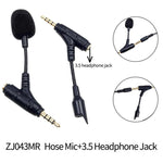 Microfono doppio jack 3,5mm per smartphone e tablet
