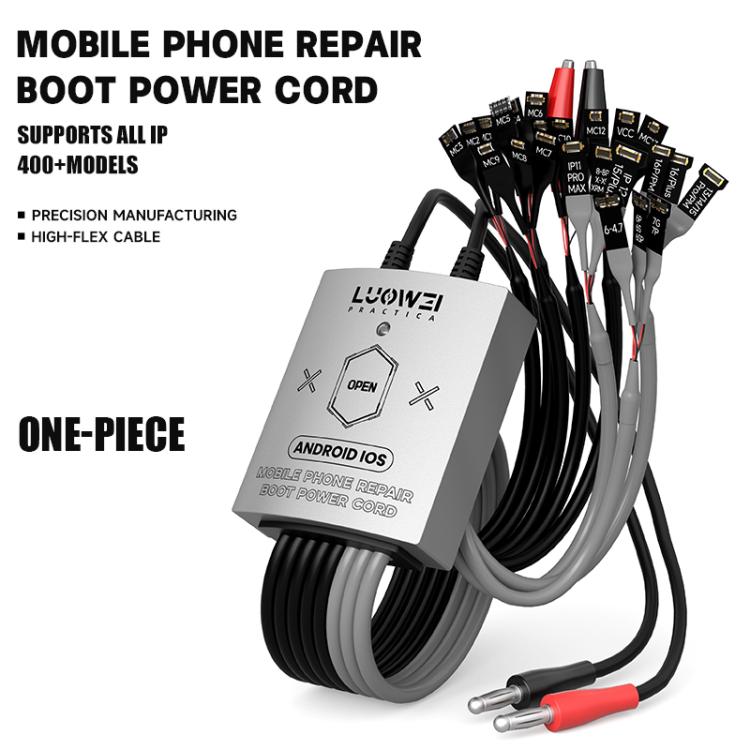Cavo di alimentazione e avvio per la riparazione di telefoni Luowei LW-325 per iPhone 8-17 Pro Max e Android