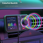 Lettore MP3 Bluetooth per auto con schermo colorato BT98, trasmettitore FM, presa accendisigari e funzione di ricarica., BT98