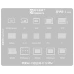 Stencil per rietichettatura MOA 0,12 mm, For iPhone 16 Series, For iPhone 15 Series, For iPhone 6-15 Series Baseband, For iPhone 7-15 Series, For iPhone 14 Series, For WiFi Comprehensive, For Face ID IC