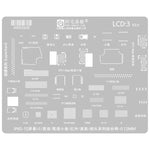 Stencil per rietichettatura MOA 0,12 mm, For iPhone 16 Series, For iPhone 15 Series, For iPhone 6-15 Series Baseband, For iPhone 7-15 Series, For iPhone 14 Series, For WiFi Comprehensive, For Face ID IC