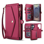 Portafoglio multifunzionale con custodia per telefono in pelle rimovibile e cordino., For Samsung Galaxy S25 5G, For Samsung Galaxy S25+ 5G, For Samsung Galaxy S25 Ultra 5G, For Samsung Galaxy S24 FE 5G