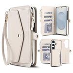 Portafoglio multifunzionale con custodia per telefono in pelle rimovibile e cordino., For Samsung Galaxy S25 5G, For Samsung Galaxy S25+ 5G, For Samsung Galaxy S25 Ultra 5G, For Samsung Galaxy S24 FE 5G