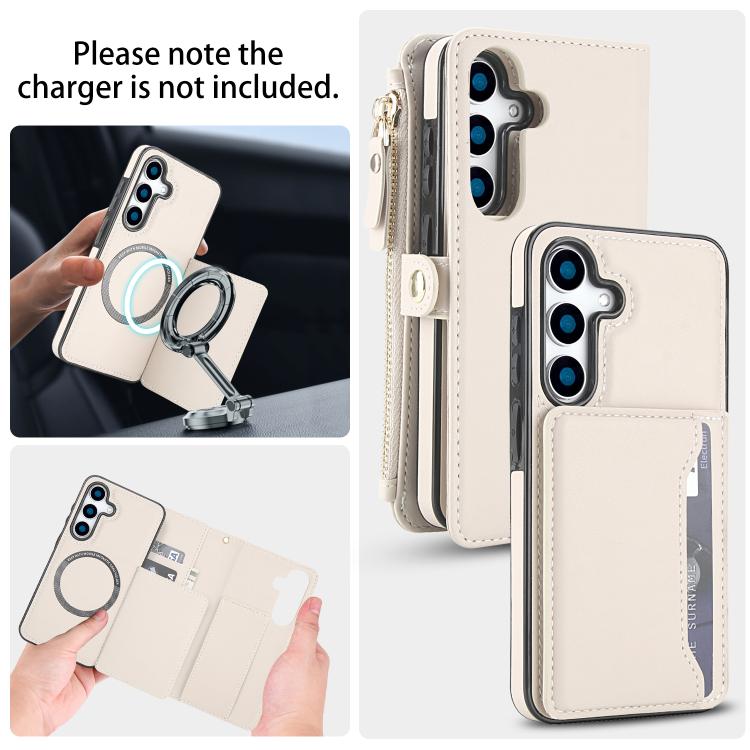 Portafoglio multifunzionale con custodia per telefono in pelle rimovibile e cordino., For Samsung Galaxy S25 5G, For Samsung Galaxy S25+ 5G, For Samsung Galaxy S25 Ultra 5G, For Samsung Galaxy S24 FE 5G