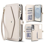 Portafoglio multifunzionale con custodia per telefono in pelle rimovibile e cordino., For Samsung Galaxy S26+ 5G, For Samsung Galaxy S26 Ultra 5G, For Samsung Galaxy S26 5G, For Samsung Galaxy S25 Edge 5G