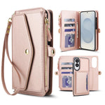 Portafoglio multifunzionale con custodia per telefono in pelle rimovibile e cordino., For Samsung Galaxy S26+ 5G, For Samsung Galaxy S26 Ultra 5G, For Samsung Galaxy S26 5G, For Samsung Galaxy S25 Edge 5G