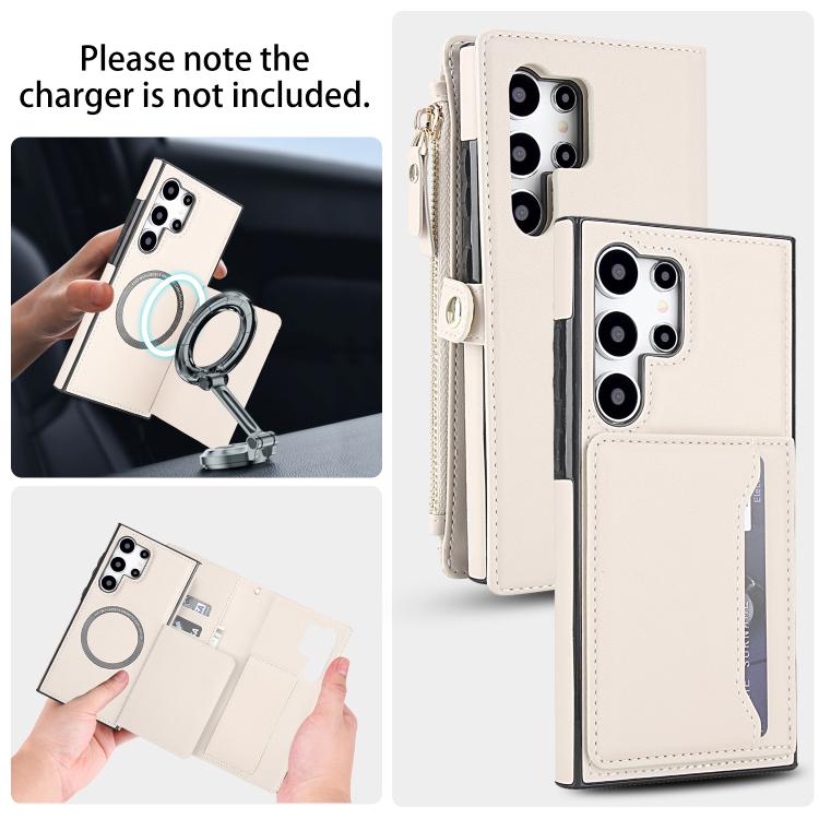 Portafoglio multifunzionale con custodia per telefono in pelle rimovibile e cordino., For Samsung Galaxy S24 Ultra 5G, For Samsung Galaxy S24+ 5G, For Samsung Galaxy S24 5G, For Samsung Galaxy S23 Ultra 5G