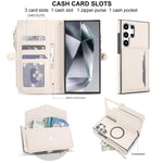 Portafoglio multifunzionale con custodia per telefono in pelle rimovibile e cordino., For Samsung Galaxy S24 Ultra 5G, For Samsung Galaxy S24+ 5G, For Samsung Galaxy S24 5G, For Samsung Galaxy S23 Ultra 5G