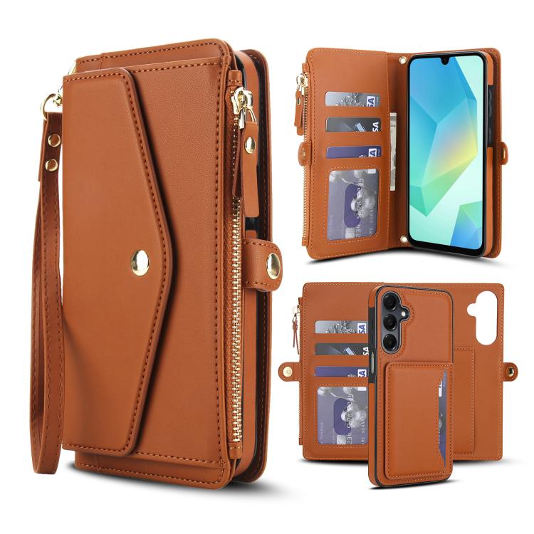 Portafoglio multifunzionale con custodia per telefono in pelle rimovibile e cordino., For Samsung Galaxy S23+ 5G, For Samsung Galaxy S23 5G, For Samsung Galaxy S22 Ultra 5G, For Samsung Galaxy S22+ 5G