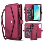 Portafoglio multifunzionale con custodia per telefono in pelle rimovibile e cordino., For Samsung Galaxy S23+ 5G, For Samsung Galaxy S23 5G, For Samsung Galaxy S22 Ultra 5G, For Samsung Galaxy S22+ 5G