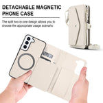 Portafoglio multifunzionale con custodia per telefono in pelle rimovibile e cordino., For Samsung Galaxy S22 5G, For Samsung Galaxy S21 FE 5G, For Samsung Galaxy S21 5G, For Samsung Galaxy S21+ 5G
