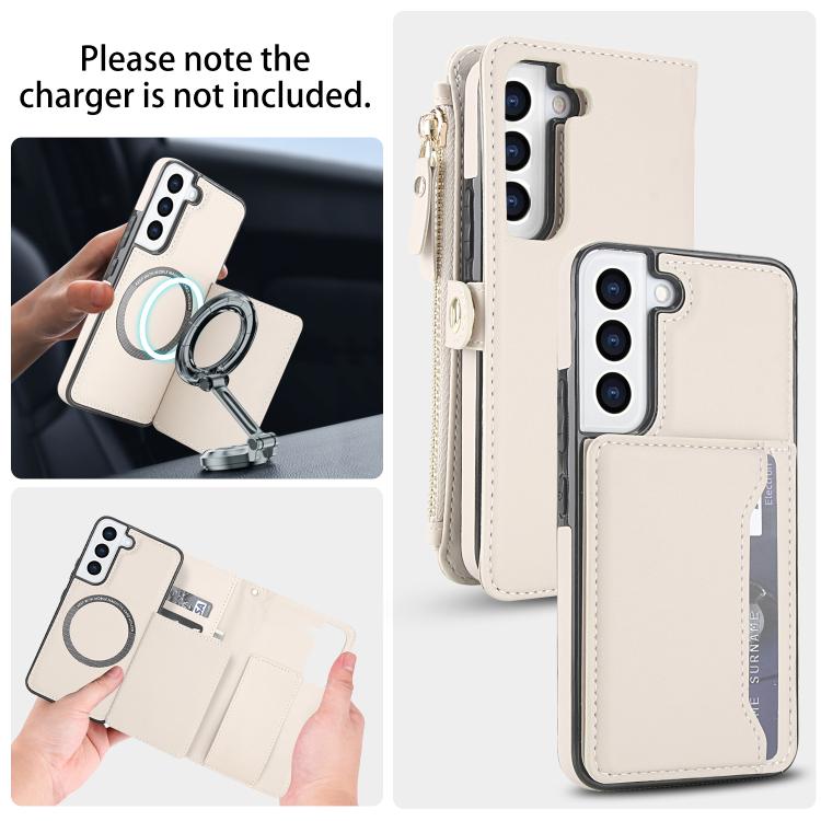 Portafoglio multifunzionale con custodia per telefono in pelle rimovibile e cordino., For Samsung Galaxy S22 5G, For Samsung Galaxy S21 FE 5G, For Samsung Galaxy S21 5G, For Samsung Galaxy S21+ 5G