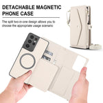 Portafoglio multifunzionale con custodia per telefono in pelle rimovibile e cordino., For Samsung Galaxy S21 Ultra 5G