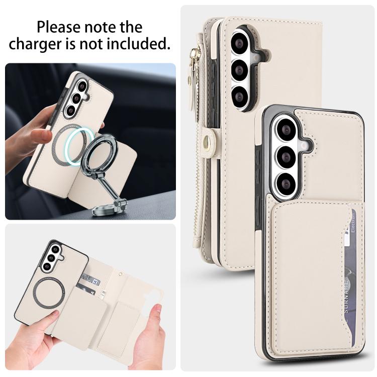 Portafoglio multifunzionale con custodia per telefono in pelle rimovibile e cordino., For Samsung Galaxy S26+ 5G, For Samsung Galaxy S26 Ultra 5G, For Samsung Galaxy S26 5G, For Samsung Galaxy S25 Edge 5G