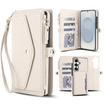 Portafoglio multifunzionale con custodia per telefono in pelle rimovibile e cordino., For Samsung Galaxy S26+ 5G, For Samsung Galaxy S26 Ultra 5G, For Samsung Galaxy S26 5G, For Samsung Galaxy S25 Edge 5G