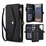 Portafoglio multifunzionale con custodia per telefono in pelle rimovibile e cordino., For Samsung Galaxy S26+ 5G, For Samsung Galaxy S26 Ultra 5G, For Samsung Galaxy S26 5G, For Samsung Galaxy S25 Edge 5G