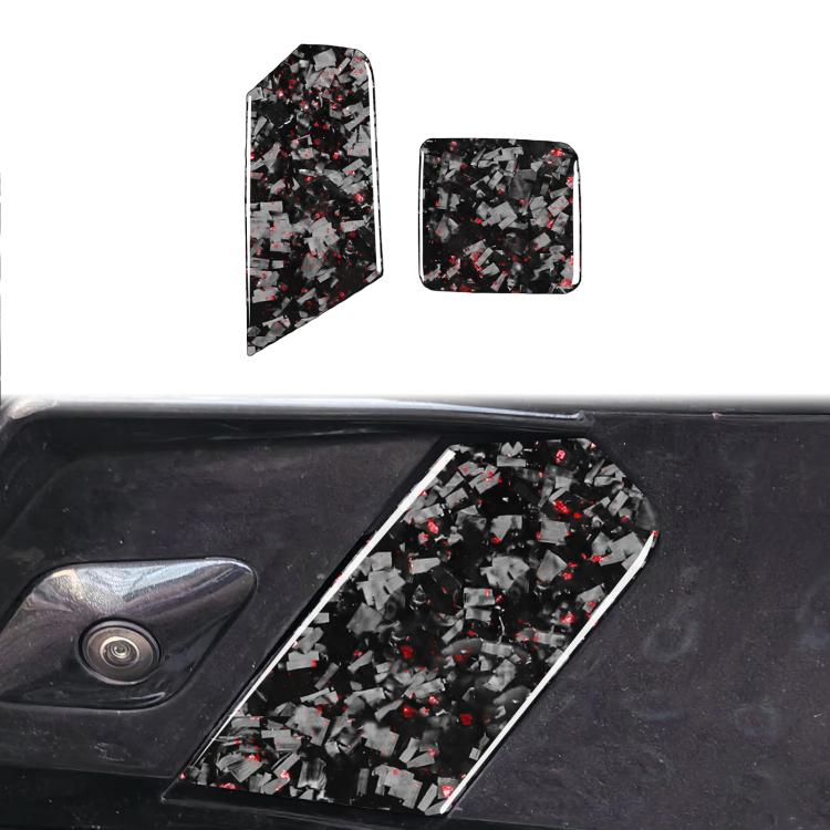 Set 2 adesivi fibra carbonio dorata per Chevrolet Corvette C8