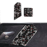 Set di 2 adesivi decorativi in fibra di carbonio con lamina dorata forgiata per gancio di traino auto per Chevrolet Corvette C8 2020-, lato guidatore sinistro e destro., Trailer Hook