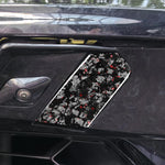 Set di 2 adesivi decorativi in fibra di carbonio con lamina dorata forgiata per gancio di traino auto per Chevrolet Corvette C8 2020-, lato guidatore sinistro e destro., Trailer Hook
