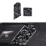 Set di 2 adesivi decorativi in fibra di carbonio con lamina dorata forgiata per gancio di traino auto per Chevrolet Corvette C8 2020-, lato guidatore sinistro e destro., Trailer Hook