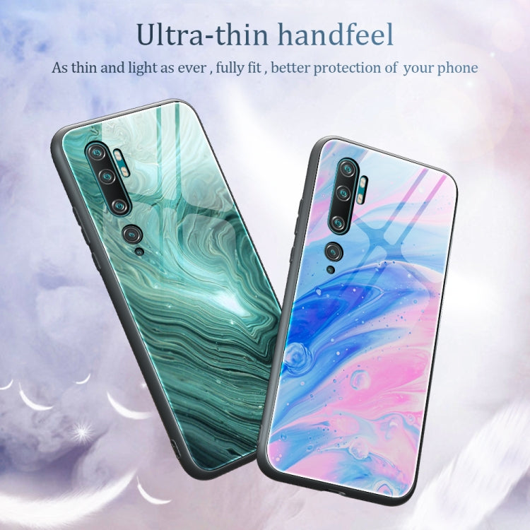 Custodia protettiva in vetro con motivo in marmo, For Xiaomi Mi Note 10, For Xiaomi Mi CC9 / A3 Lite, For Xiaomi Redmi 9A