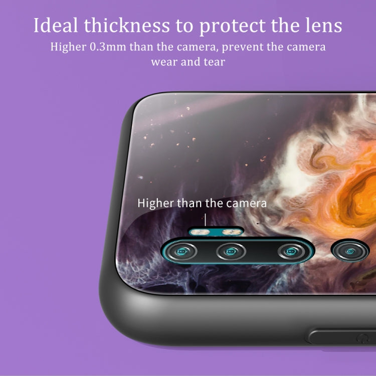 Custodia protettiva in vetro con motivo in marmo, For Xiaomi Mi Note 10, For Xiaomi Mi CC9 / A3 Lite, For Xiaomi Redmi 9A