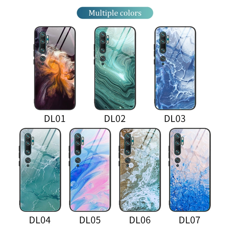 Custodia protettiva in vetro con motivo in marmo, For Xiaomi Mi Note 10, For Xiaomi Mi CC9 / A3 Lite, For Xiaomi Redmi 9A