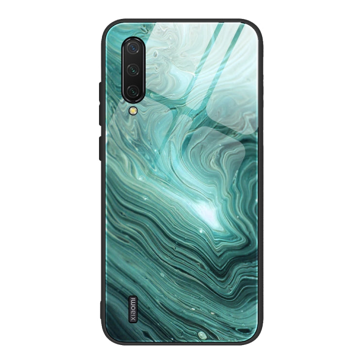 Custodia protettiva in vetro con motivo in marmo, For Xiaomi Mi Note 10, For Xiaomi Mi CC9 / A3 Lite, For Xiaomi Redmi 9A