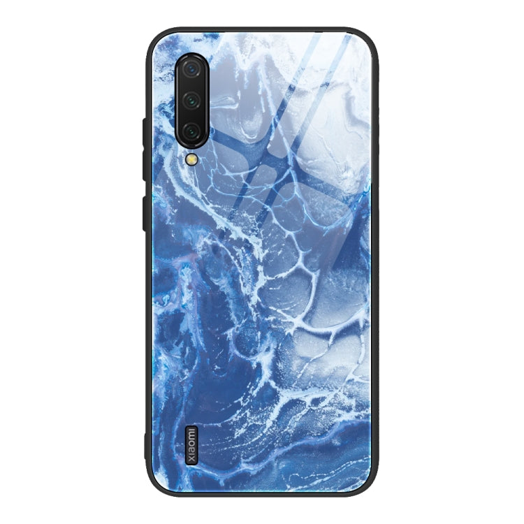 Custodia protettiva in vetro con motivo in marmo, For Xiaomi Mi Note 10, For Xiaomi Mi CC9 / A3 Lite, For Xiaomi Redmi 9A