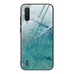 Custodia protettiva in vetro con motivo in marmo, For Xiaomi Mi Note 10, For Xiaomi Mi CC9 / A3 Lite, For Xiaomi Redmi 9A