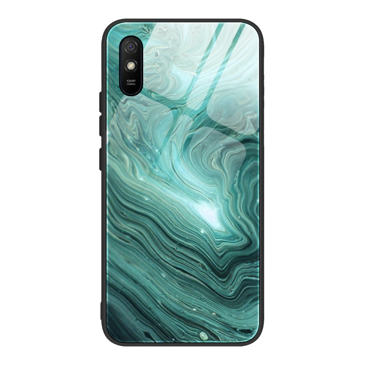 Custodia protettiva in vetro con motivo in marmo, For Xiaomi Mi Note 10, For Xiaomi Mi CC9 / A3 Lite, For Xiaomi Redmi 9A