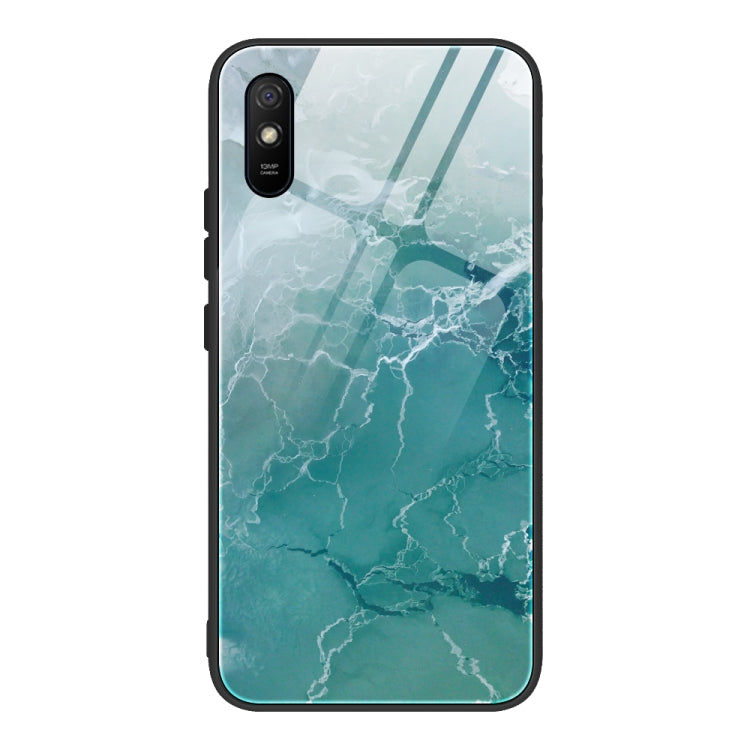 Custodia protettiva in vetro con motivo in marmo, For Xiaomi Mi Note 10, For Xiaomi Mi CC9 / A3 Lite, For Xiaomi Redmi 9A