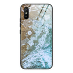 Custodia protettiva in vetro con motivo in marmo, For Xiaomi Mi Note 10, For Xiaomi Mi CC9 / A3 Lite, For Xiaomi Redmi 9A