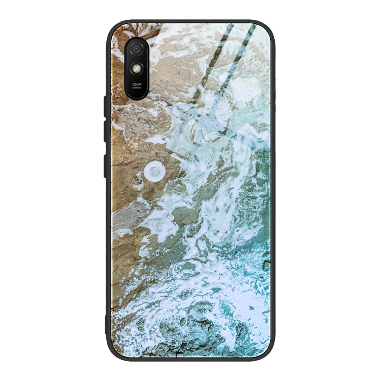 Custodia protettiva in vetro con motivo in marmo, For Xiaomi Mi Note 10, For Xiaomi Mi CC9 / A3 Lite, For Xiaomi Redmi 9A